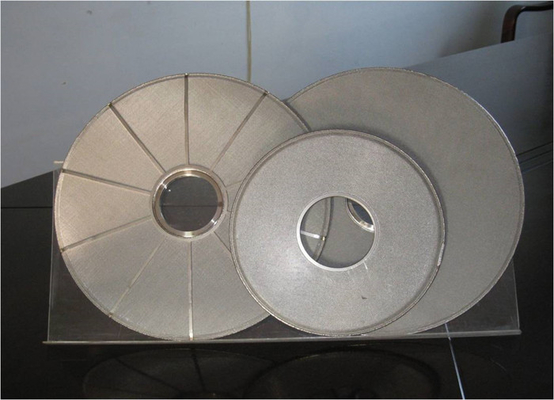 دیسک فیلتر مش سیم 100 میلی متری ساختار شکاف فولاد ضد زنگ 0.5 میکرون