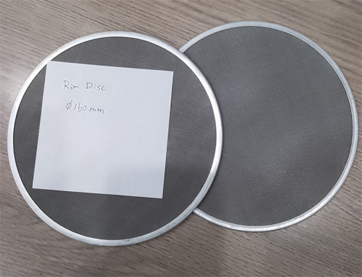 دیسک فیلتر مش سیم لبه دار فولاد ضد زنگ چند لایه Ss304